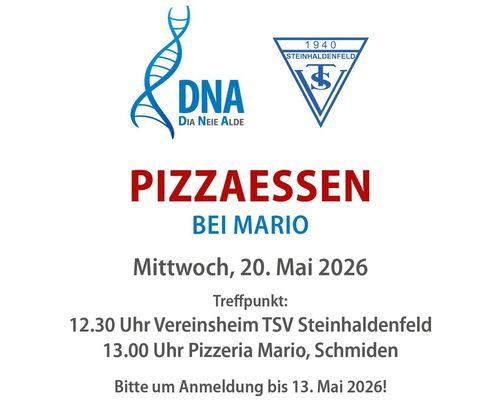 DNA im Mai | Pizzaessen bei Mario