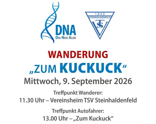 DNA im September | "Zom Kuckuck nomol"